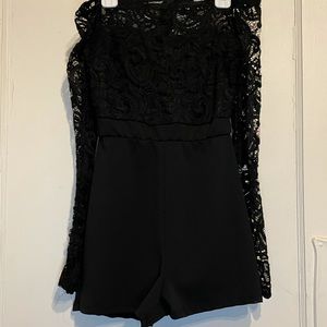 Lace black jumpsuit